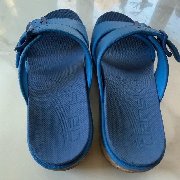 Dansko women’s Blue Slide Sandals - Picture 4 of 8